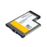 StarTech 2 Port Flush Mount ExpressCard SuperSpeed USB 3 Card Adapter