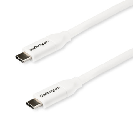 StarTech 2m USB C to USB C Cable w/ 5A PD - USB 2.0 USB-IF Certified