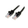 StarTech 3m Cat 5e Black Snagless Ethernet Patch Cable