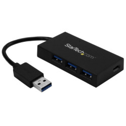 StarTech 4 Port USB Hub - USB 3.0 - USB A to 3x USB A and 1x USB C