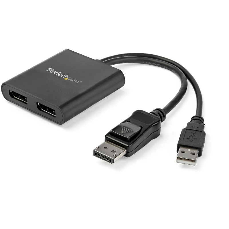 StarTech DP to DP Multi Monitor Hub - 2-Port MST Daisy Chain Splitter