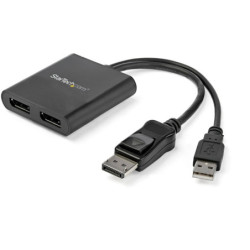 StarTech DP to DP Multi Monitor Hub - 2-Port MST Daisy Chain Splitter