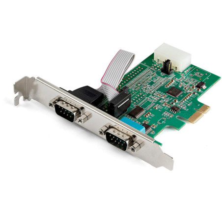 StarTech 2 Port PCI Express RS232 Serial Adapter Card - 16950 UART