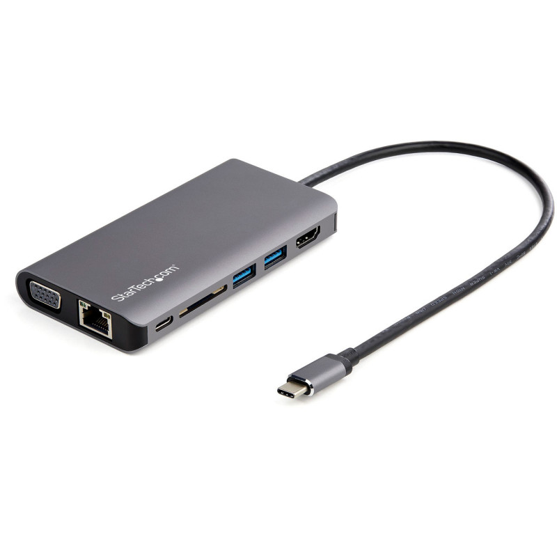 StarTech USB-C Multiport Adapter - HDMI / VGA - PD - SD - GbE & Audio
