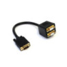 StarTech 1 ft VGA to 2x VGA Video Splitter Cable  M/F