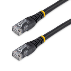 15 FT BLACK MOLDED CAT6 UTP PATCH CABLE