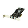 4 Port Dual Bus PCIe USB 3 Card w/ UASP