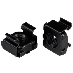 StarTech 50 Pack of M5 Cage Nuts - M5 Mounting Cage Nuts Black