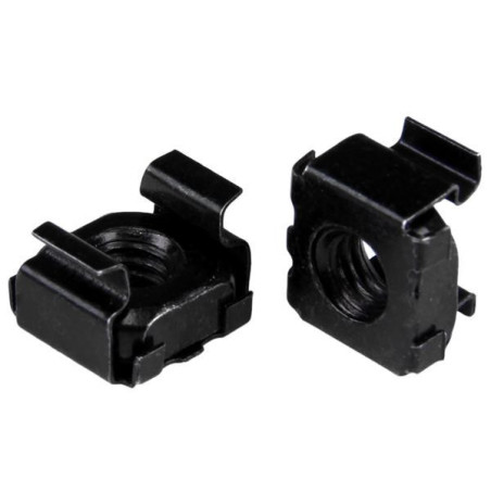 StarTech 50 Pack of M5 Cage Nuts - M5 Mounting Cage Nuts Black