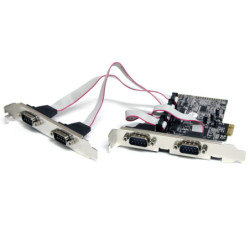 StarTech 4 Port PCI Express RS232 Serial Adapter Card with 16550 UART