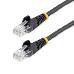 StarTech 7m Black Cat5e Ethernet Patch Cable - Snagless