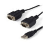 StarTech 2 Port FTDI USB to Serial Adapter Cable with COM Retention