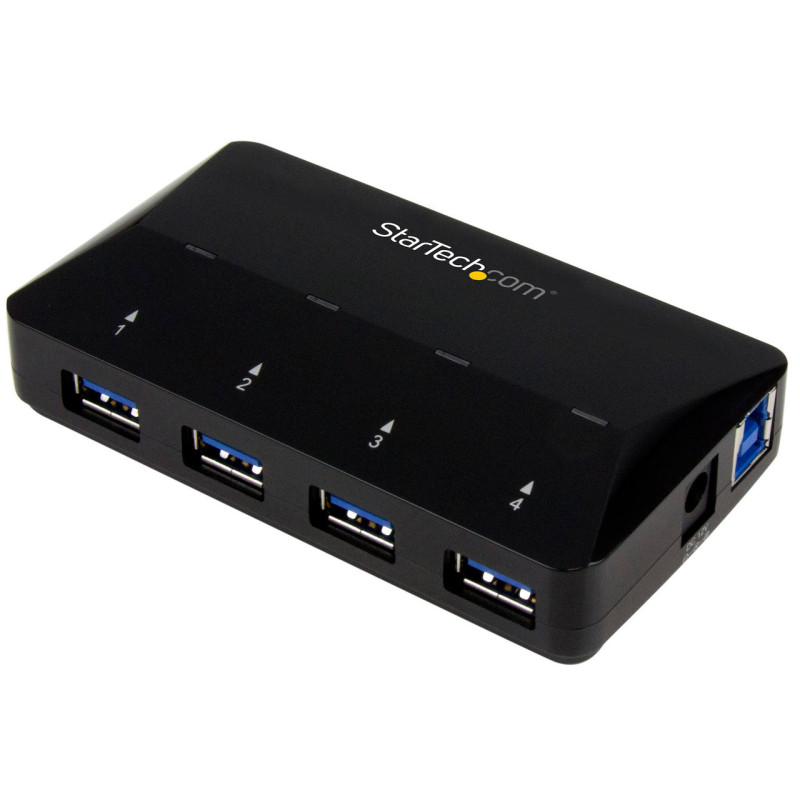 StarTech 4-Port USB 3.0 (5Gbps) Hub w/ 2.4A Dedicated Fast-Charge Pt