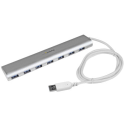 StarTech 7Port USB Hub - Aluminum and Compact USB 3.0 Hub for Mac