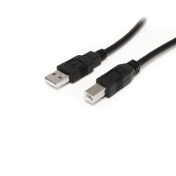 StarTech 9 m (30 ft.) Active USB 2.0 A to B Cable - M/M - Black