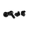StarTech M6 x 12mm - Screws and Cage Nuts - 50 Pack Black