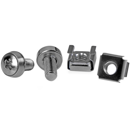 StarTech 50Pkg M6 Mounting Screws & Cage Nuts for Server Rack Cabinet