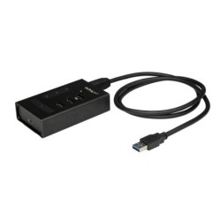 StarTech 4 Port USB Hub - Metal - USB-A to 3x A and 1x C - USB 3.0