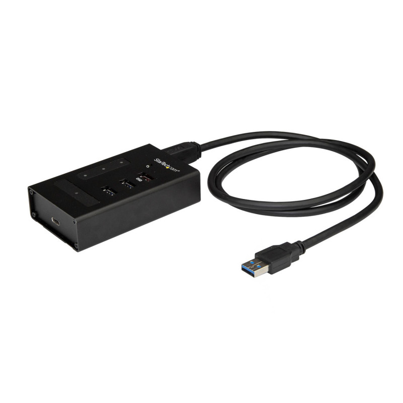 StarTech 4 Port USB Hub - Metal - USB-A to 3x A and 1x C - USB 3.0