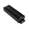 StarTech Rugged Metal 10Port USB 3.0 Hub - DIN Rail & Wall-mountable