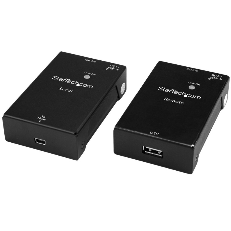 StarTech 1Port USB Extender Kit - USB to Ethernet Extender - USB 2.0