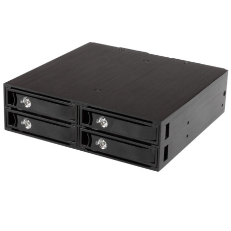 StarTech Install 4 SSDs/HDDs into one 5.25in bay - for 5-15mm drives