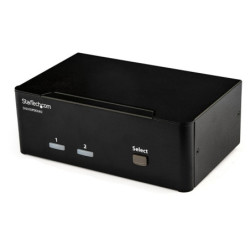 StarTech 4K Dual KVM Switch for DisplayPort Computers and Monitors