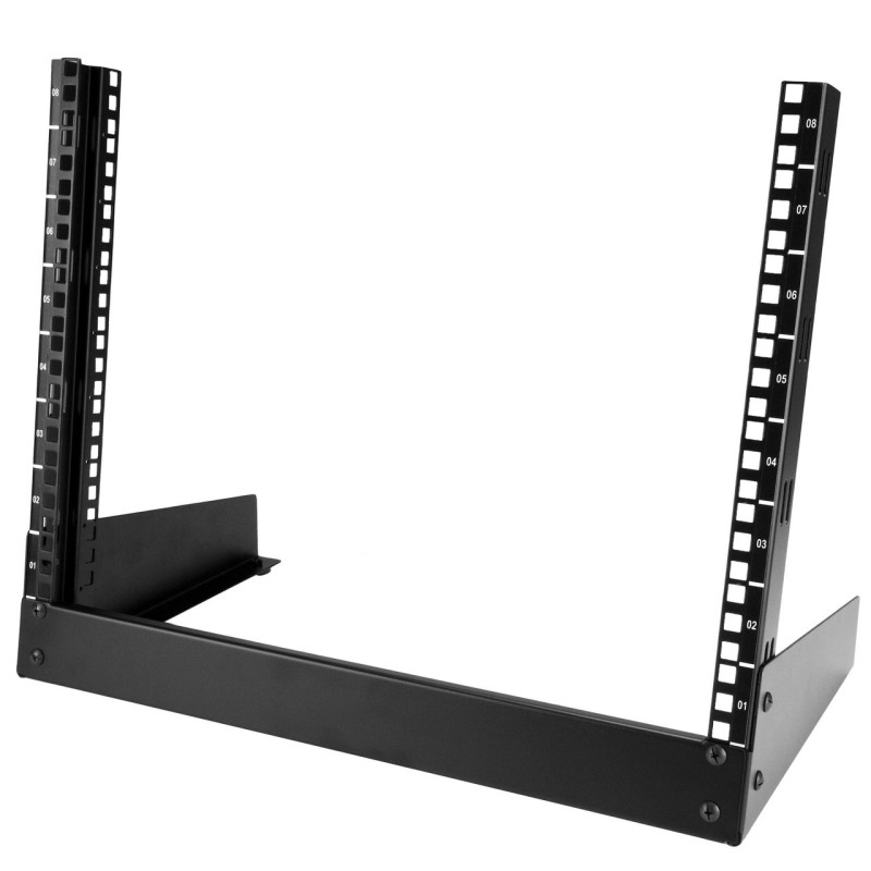 StarTech 2-Post Server Rack for Desktops - 8U Open Frame Rack Cabinet