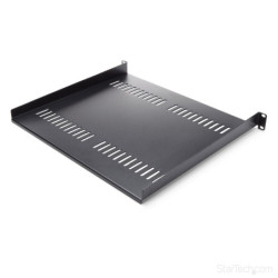 StarTech 1U Vented Rack Shelf - 16 in. (406.4 mm) 1U Shelf - Vented