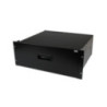 StarTech 4U Black Steel Storage Drawer for 19in Racks and Cabinets