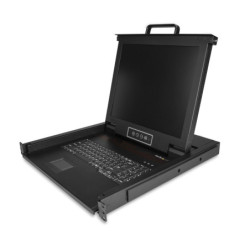 StarTech 1U Single Port KVM Console for Server Rack - 17in