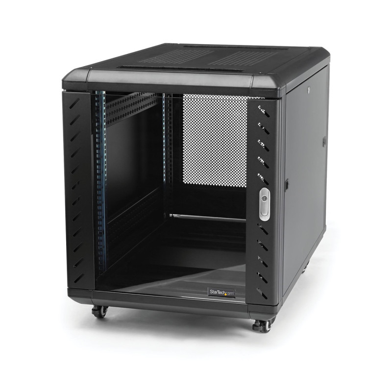 StarTech 12U 36in Knock-Down Server Rack Cabinet with Casters