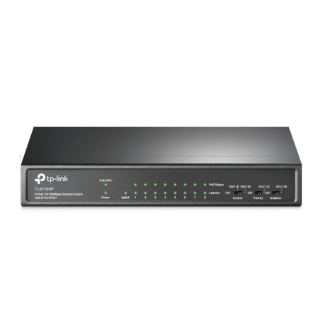 TP-Link TL-SF1009P 9-Port 10/100Mbps Unmanaged Desktop Switch with 8-Port PoE+