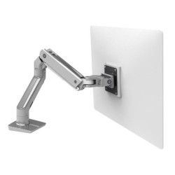 Ergotron HX Heavy Duty Desk Monitor Arm - Polished Aluminum