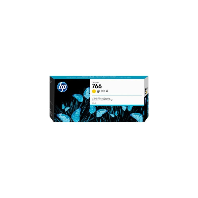 HP 766 300Ml Yellow DesignJet Ink Cartridge - Xl 3600