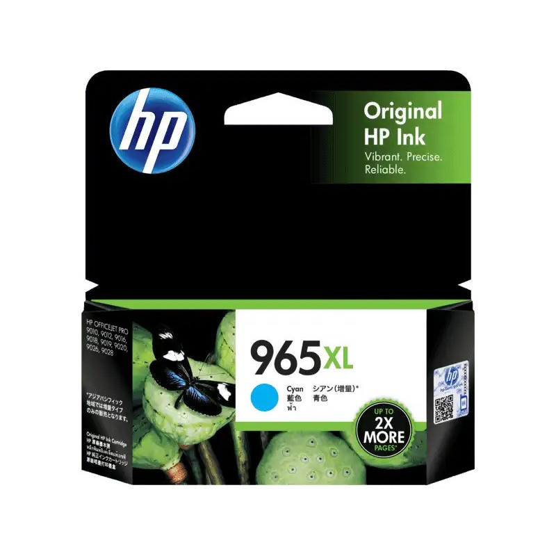 HP 965Xl Cyan Ink Cartridge High Yield 1.6K Pages