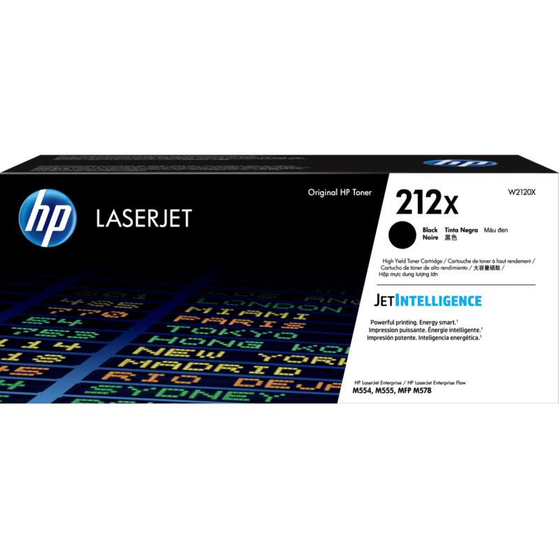 HP 212X Black High Yield Toner - Approx 13K Pages - For M554 - M555 - M558 Series