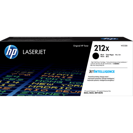 HP 212X Black High Yield Toner - Approx 13K Pages - For M554 - M555 - M558 Series
