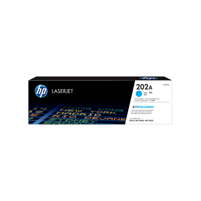 HP 202A Cyan Toner - M254 - M280 - M281 Compatible Printers
