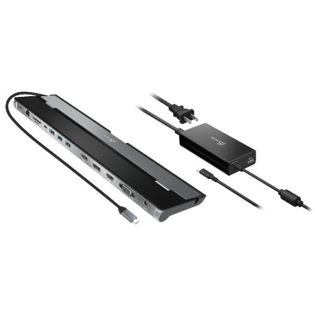 j5 Create JCD543P USB-C™ Triple Display Docking Station with 100W PD Adapter