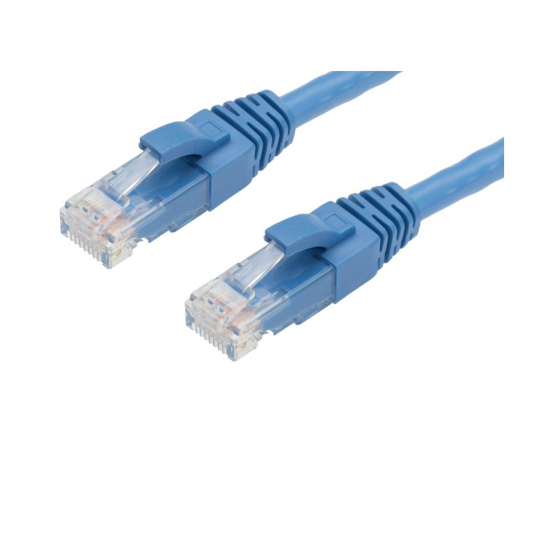 0.5m CAT6 RJ45-RJ45 Pack of 10 Ethernet Network Cable. Blue