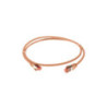 0.75m Cat 6A S/FTP LSZH Ethernet Network Cable. Orange