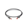 2.5m Cat 6A S/FTP LSZH Ethernet Network Cable. Black
