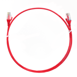 2.5m Cat 6 RJ45 RJ45 Ultra Thin LSZH Network Cables  : Red