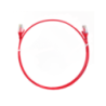 2.5m Cat 6 RJ45 RJ45 Ultra Thin LSZH Network Cables  : Red