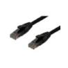 0.25m RJ45 CAT6 Ethernet Cable. Black