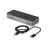 StarTech USB-C & USB-A Dock - Hybrid Universal Triple Monitor Laptop Docking Station w/ DisplayPort & HDMI