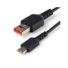 StarTech 3ft (1m) Secure Charging Cable USB-A to USB-C Data Blocker Charge-Only Cable No-Data Power-Only