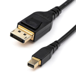 StarTech 6ft (2m) VESA Certified Mini DisplayPort to DisplayPort 1.4 Cable - 8K 60Hz HBR3 HDR - Super