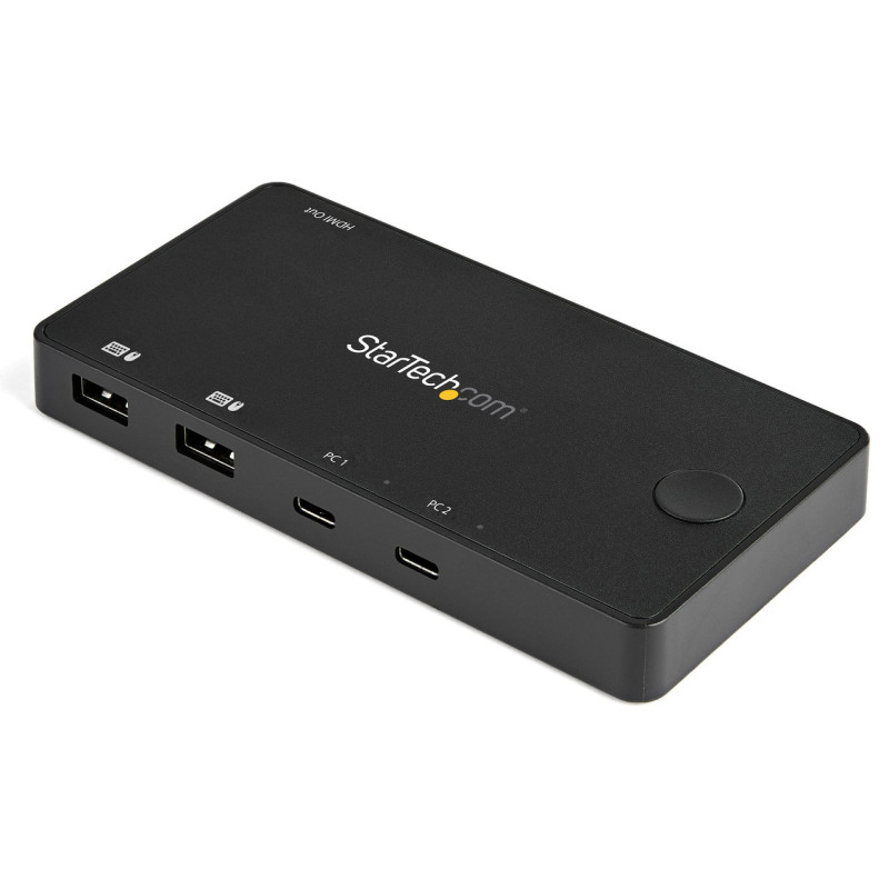 StarTech 2 Port USB C KVM Switch - 4K 60Hz HDMI - Compact Dual Port UHD USB Type C Desktop